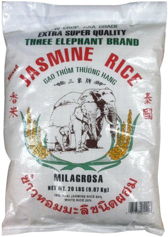 (image for) THREE ELEPHANT MIXED JASMINE RICE MILAGROSA NEW 2023 CROP