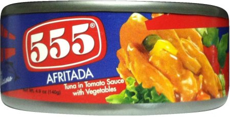 (image for) 555 TUNA IN TOMATO SAUCE WITH VEGETABLES AFRITADA STYLE