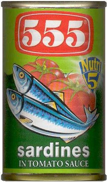 (image for) 555 SARDINES IN TOMATO SAUCE