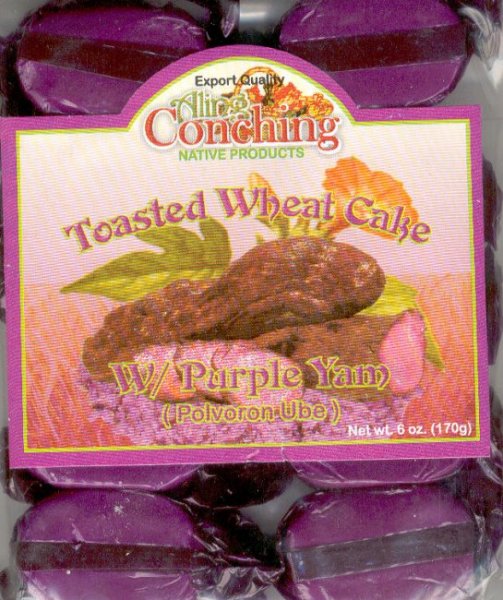 (image for) ALING CONCHING POLVORON UBE TOASTED WHEAT CAKE WITH PURPLE YAM