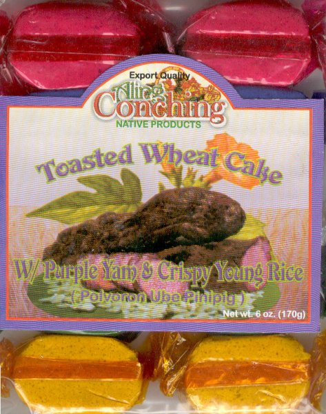 (image for) ALING CONCHING POLVORON WHEAT CAKE PURPLE YAM & CRISPY RICE