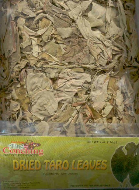 (image for) ALING CONCHING DRIED TARO LEAVES