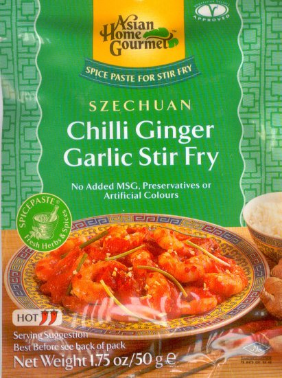 (image for) ASIAN HOME GOURMET SZECHUAN CHILLI GINGER GARLIC STIR FRY