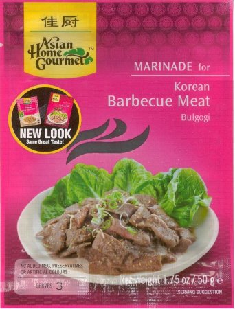 (image for) ASIAN HOME GOURMET KOREAN BARBECUE MARINADE BULGOGI