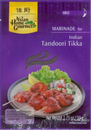 (image for) ASIAN HOME GOURMET INDIAN TANDOORI TIKKA MARINADE