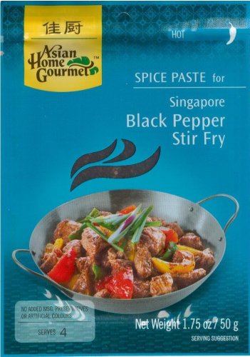 (image for) ASIAN HOME GOURMET SINGAPORE BLACK PEPPER STIR FRY HOT