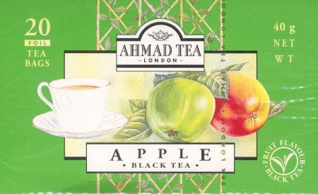 (image for) AHMAD TEA APPLE FLAVORED BLACK TEA