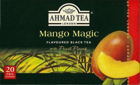 (image for) AHMAD TEA MANGO MAGIC FLAVOURED BLACK TEA WITH FRUIT PIECES