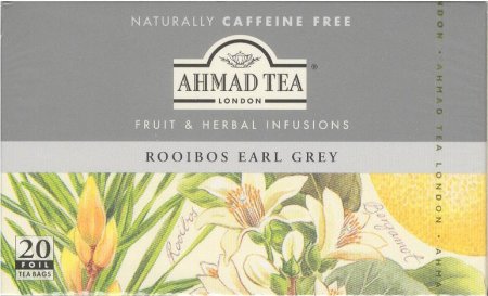 (image for) AHMAD TEA ROOIBOS EARL GREY TEA NATURALLY CAFFEINE FREE