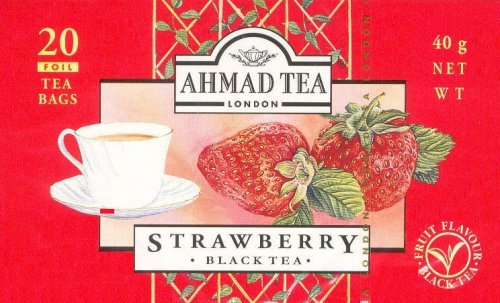 (image for) AHMAD TEA STRAWBERRY FLAVORED BLACK TEA