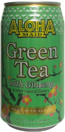 (image for) ALOHA MAID GREEN TEA WITH GINSENG