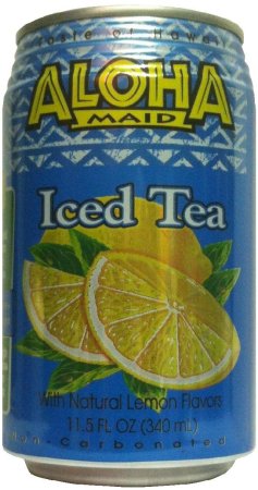 (image for) ALOHA MAID ICED TEA WITH NATURAL LEMON FLAVORS