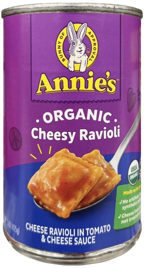 (image for) ANNIE'S ORGANIC CHEESY RAVIOLI