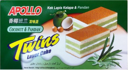 (image for) APOLLO COCONUT & PANDAN TWINS LAYER CAKE