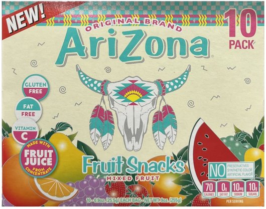 (image for) ARIZONA FRUIT SNACKS MIXED FRUIT