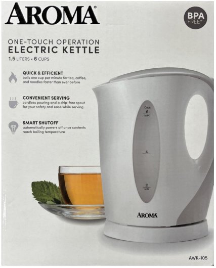 (image for) AROMA ONE-TOUCH OPERATION ELECTRIC KETTLE