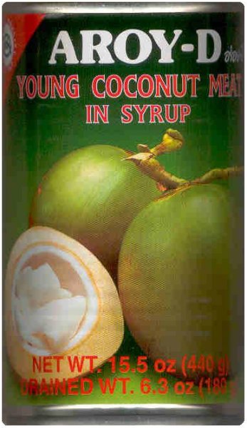 (image for) AROY-D YOUNG COCONUT MEAT IN SYRUP