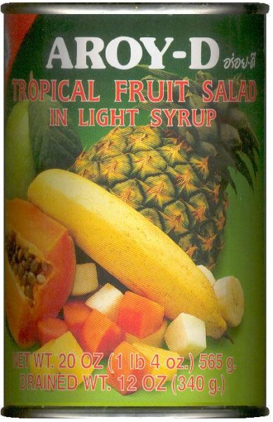 (image for) AROY-D TROPICAL FRUIT SALAD IN LIGHT SYRUP