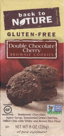 (image for) BACK TO NATURE DOUBLE CHOCOLATE CHERRY BROWNIE COOKIES