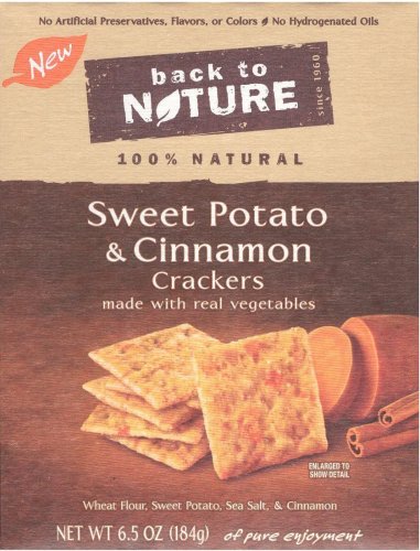 (image for) BACK TO NATURE SWEET POTATO & CINNAMON CRACKERS