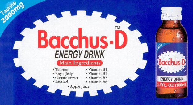 (image for) BACCHUS-D ENERGY DRINK