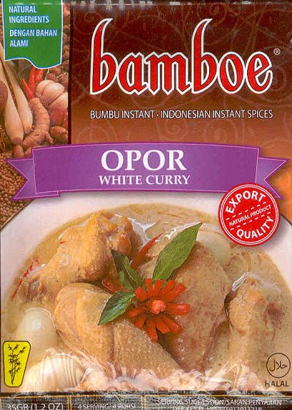 (image for) BAMBOE OPOR WHITE CURRY