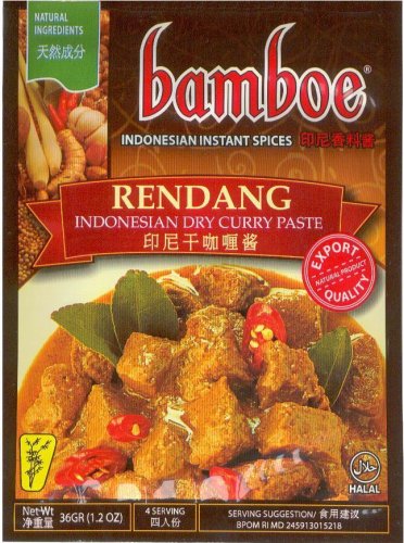 (image for) BAMBOE RENDANG INDONESIAN DRY CURRY PASTE FOR BEEF STEW