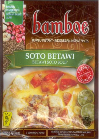 (image for) BAMBOE SOTO BETAWI INDONESIAN BEEF SOUP