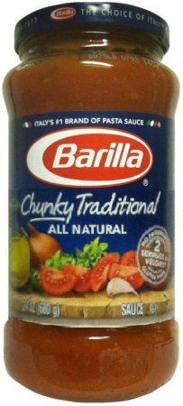 (image for) BARILLA CHUNKY TRADITIONAL ALL NATURAL PASTA SAUCE