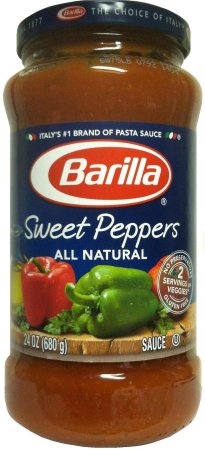 (image for) BARILLA SWEET PEPPERS ALL NATURAL PASTA SAUCE