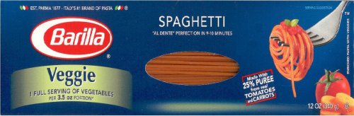 (image for) BARILLA SPAGHETTI VEGGIE TOMATO & CARROTS