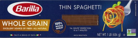 (image for) BARILLA SPAGHETTI WHOLE GRAIN THIN