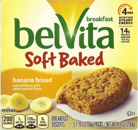 (image for) BELVITA SOFT BAKED BANANA BREAD BREAKFAST BISCUITS