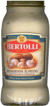 (image for) BERTOLLI MUSHROOM ALFREDO WITH PORTOBELLO MUSHROOMS