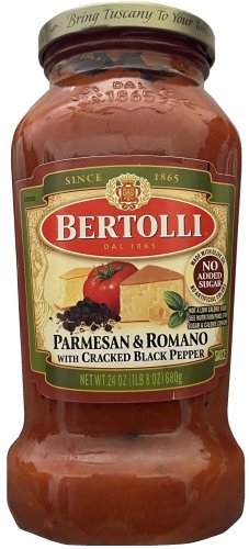 (image for) BERTOLLI PARMESAN & ROMANO WITH CRACKED BLACK PEPPER