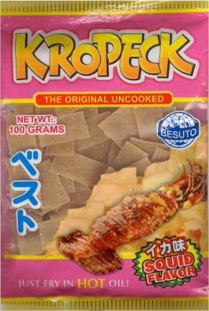 (image for) KROPECK SQUID FLAVOR CRACKERS THE ORIGINAL UNCOOKED