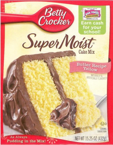 (image for) BETTY CROCKER SUPER MOIST BUTTER YELLOW CAKE MIX