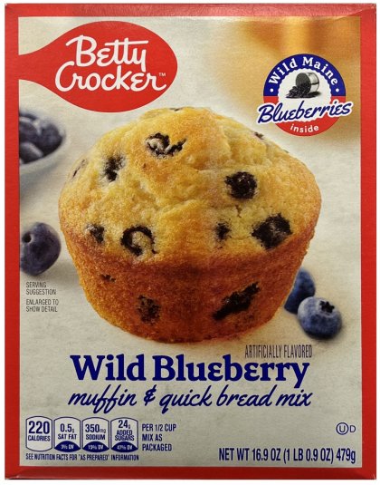 (image for) BETTY CROCKER WILD BLUEBERRY MUFFIN & QUICK BREAD MIX