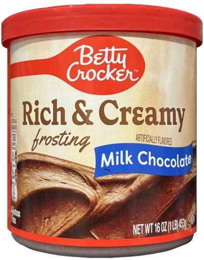 (image for) BETTY CROCKER RICH & CREAMY FROSTING MILK CHOCOLATE