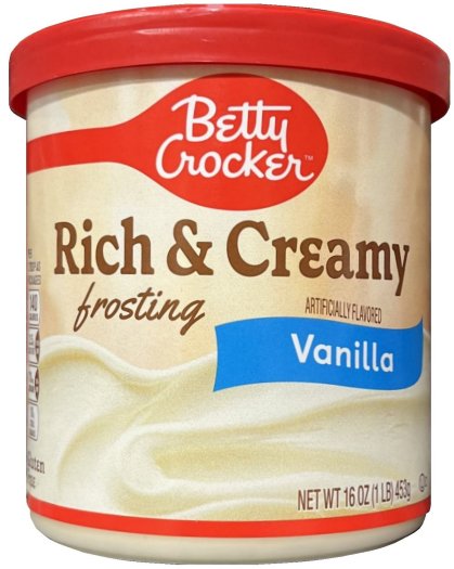 (image for) BETTY CROCKER RICH & CREAMY FROSTING VANILLA