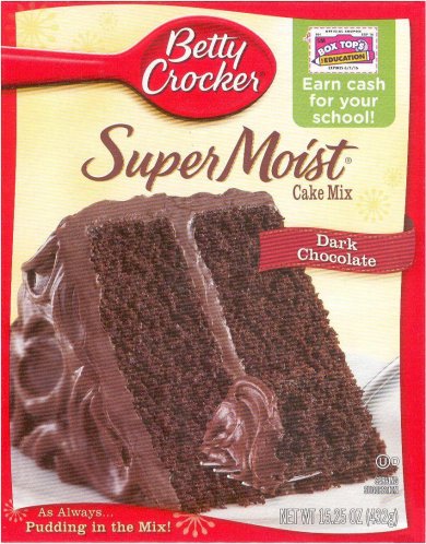 (image for) BETTY CROCKER SUPER MOIST DARK CHOCOLATE CAKE MIX