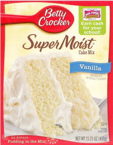 (image for) BETTY CROCKER SUPER MOIST VANILLA CAKE MIX