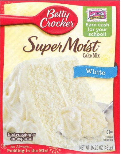 (image for) BETTY CROCKER SUPER MOIST WHITE CAKE MIX