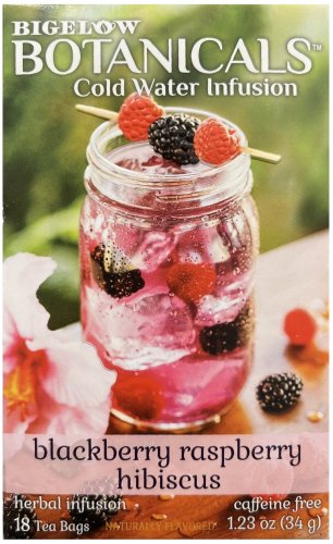 (image for) BIGELOW BOTANICALS WATER INFUSION BLACKBERRY RASBERRY HIBISCUS