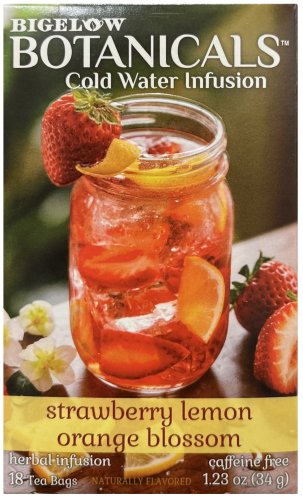 (image for) BIGELOW BOTANICALS COLD WATER INFUSION STRAWBERRY LEMON ORANGE