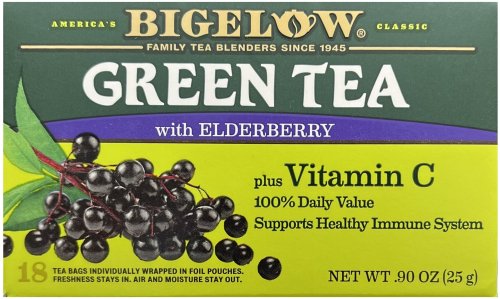 (image for) BIGELOW GREEN TEA WITH ELDERBERRY PLUS VITAMIN C