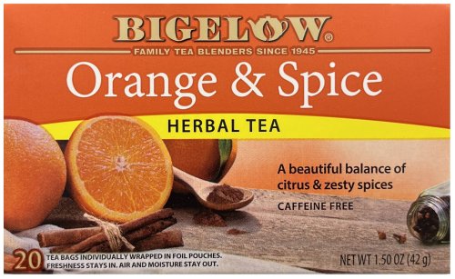 (image for) BIGELOW ORANGE & SPICE HERBAL TEA