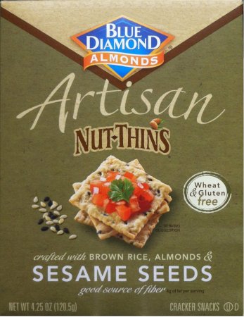 (image for) BLUE DIAMOND ARTISAN WITH BROWN RICE ALMONDS & SESAME SEEDS