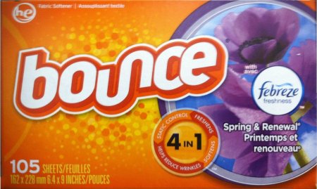 (image for) BOUNCE WITH FABREZE SCENT SPRING & RENEWAL FABRIC SOFTENER SHEET