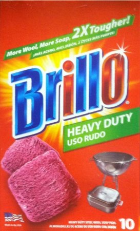 (image for) BRILLO HEAVY DUTY STEEL WOOL SOAP PADS